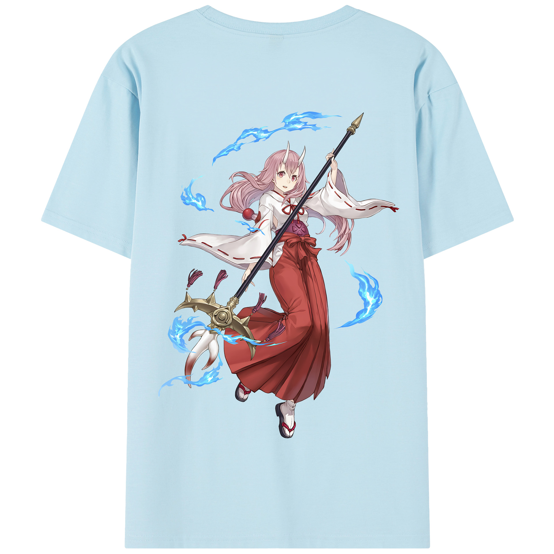 （画像用） 転スラ Regarding Reincarnated to Slime 綿100％半袖Tシャツ（背面プリント）